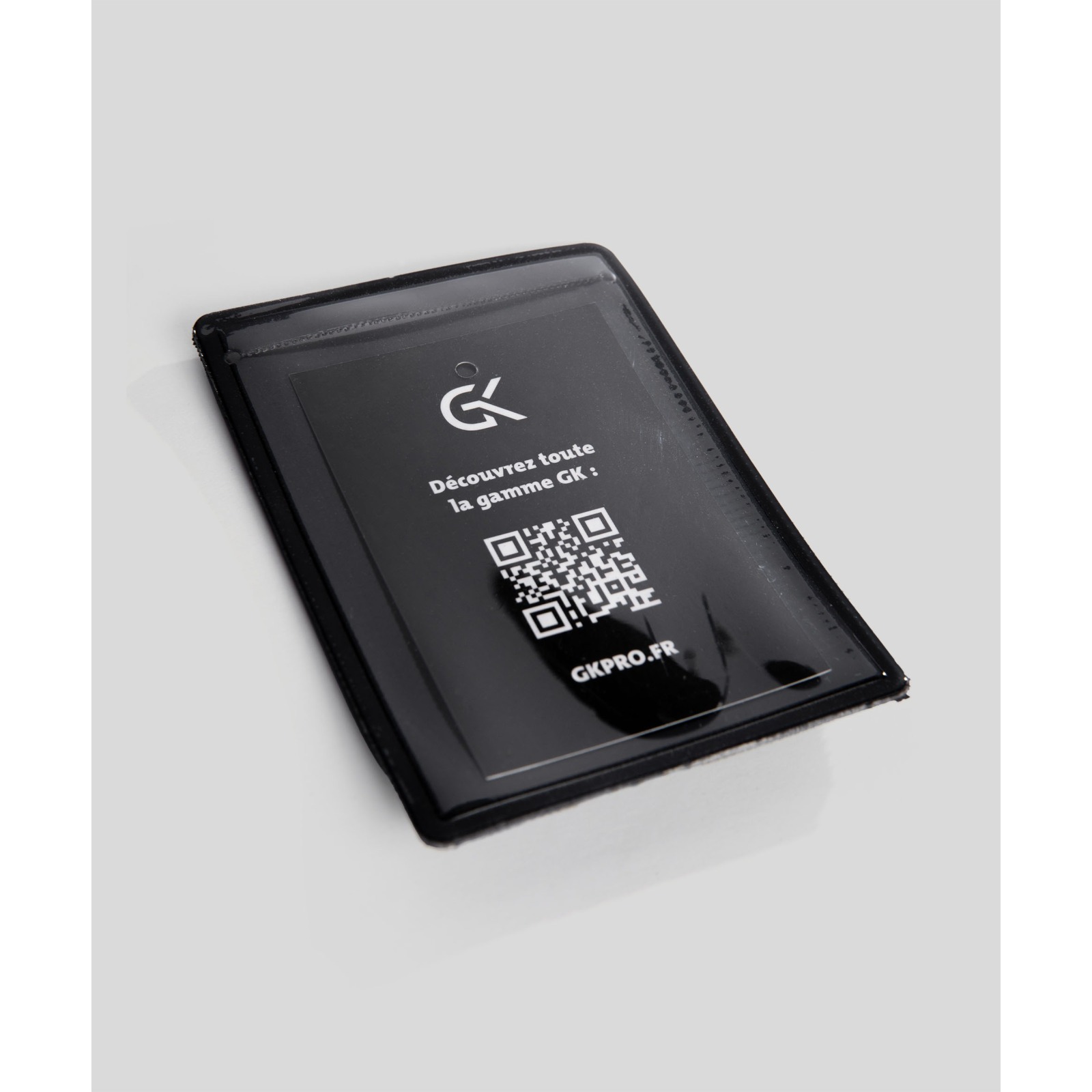 Support pour carte professionnelle avec velcro Noir – Lot de 10