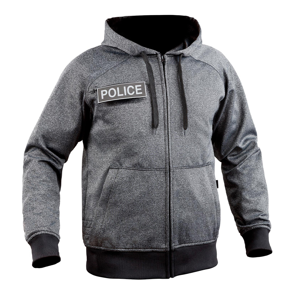 Sweat zippé GHOST gris/noir