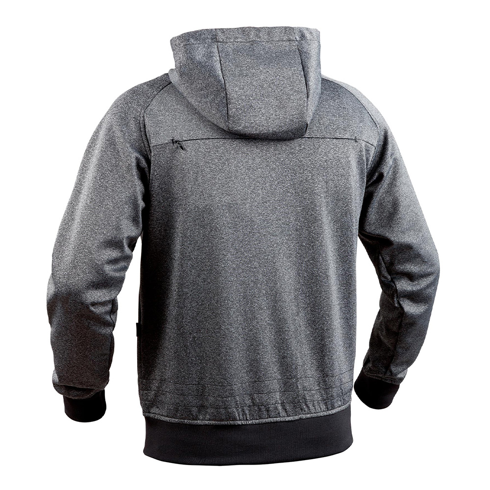 Sweat zippé GHOST gris/noir