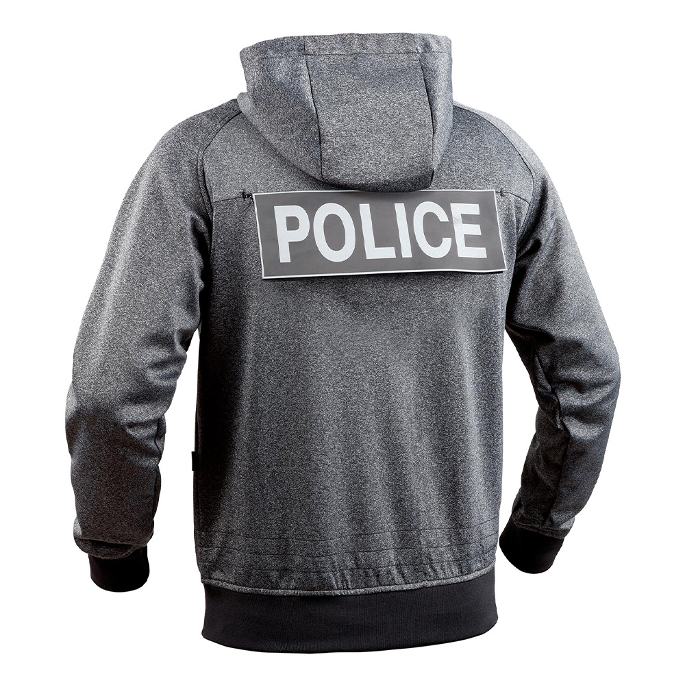 Sweat zippé GHOST gris/noir