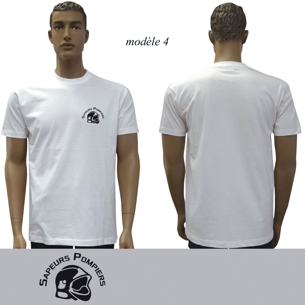 T-shirt blanc imprimé Pompiers : 20 modèles