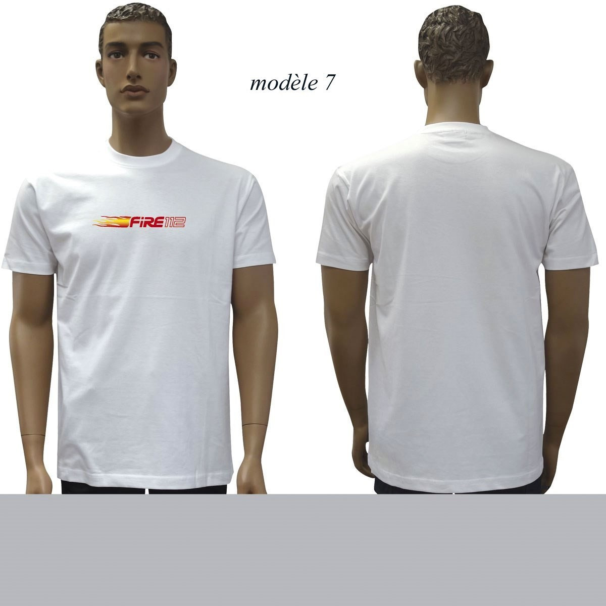 T-shirt blanc imprimé Pompiers : 20 modèles