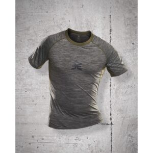 T-shirt de Sport Stamina Kaki / Gris