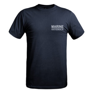 T-shirt STRONG texte Marine Nationale bleu marine