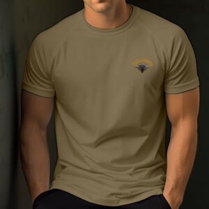 Tee shirt félin coyote coton brodé para
