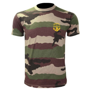 Tee shirt manches courtes camouflage sérigraphie TDM