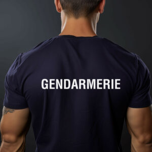 Tee shirt Marine imprimé Gendarmerie