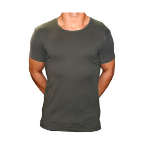 Tee shirt slim vert cote 1X1