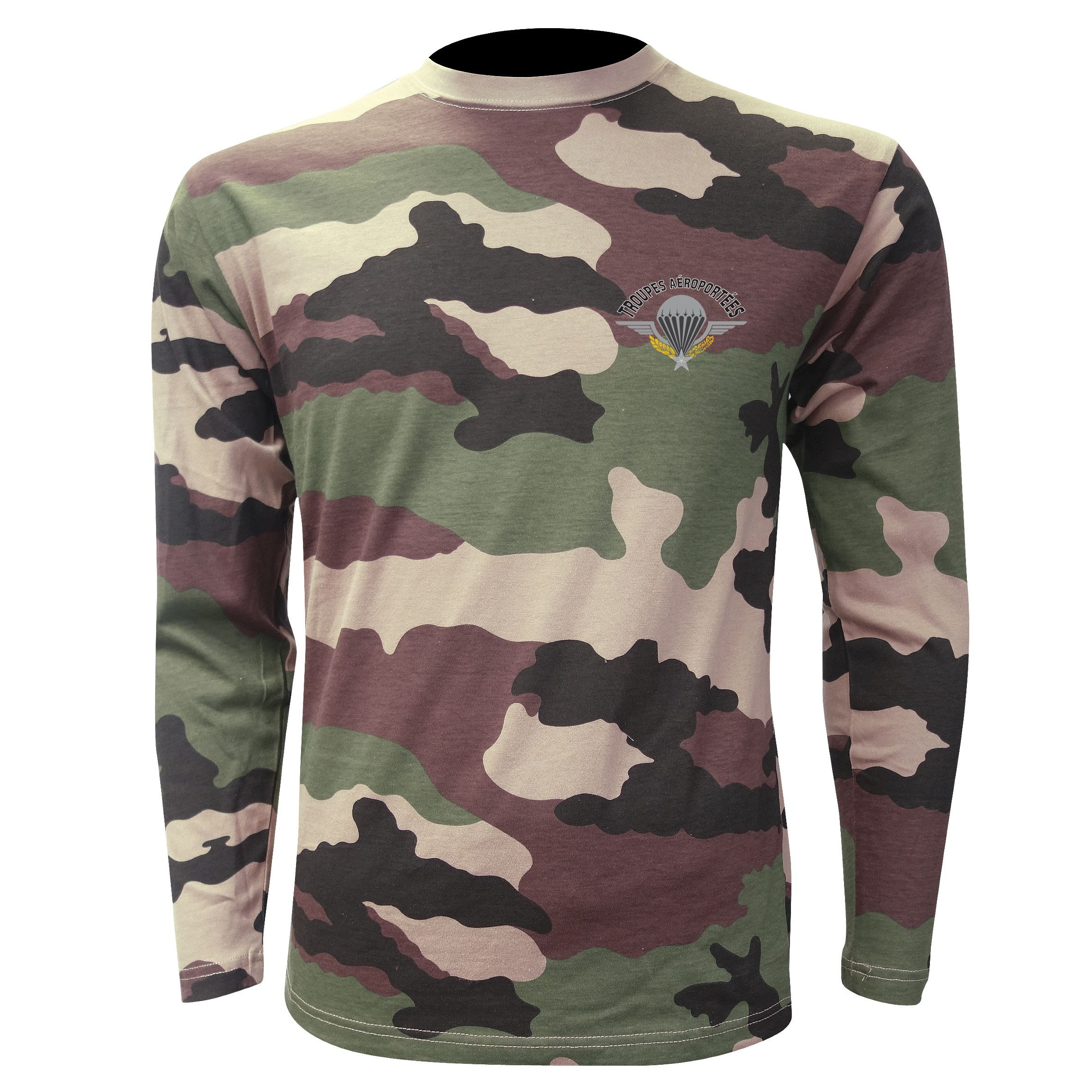 Tshirt cam manches longues sérigraphie