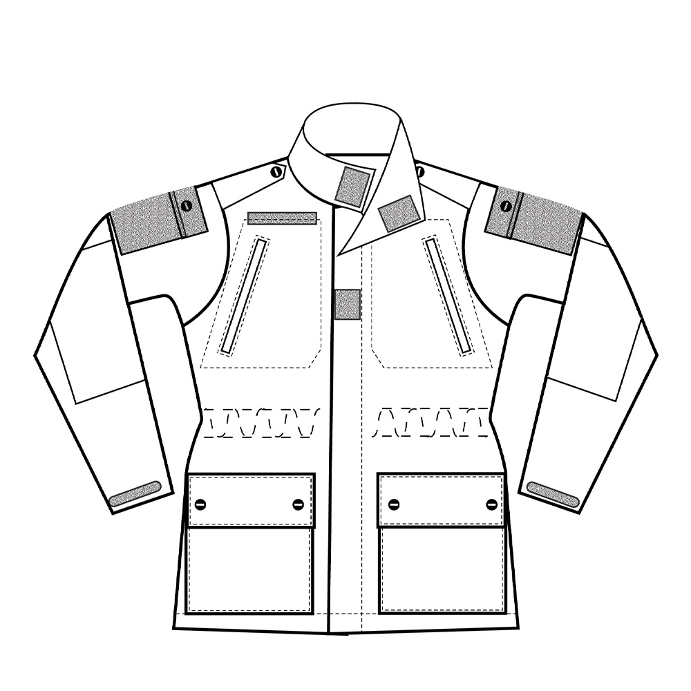 Veste de combat militaire FIGHTER 2.0 camo fr/desert