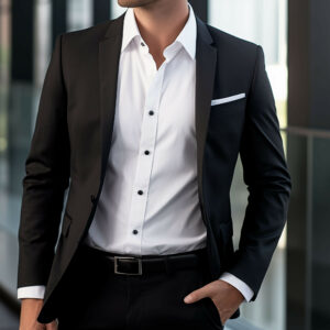 Veste de costume coupe ajustee