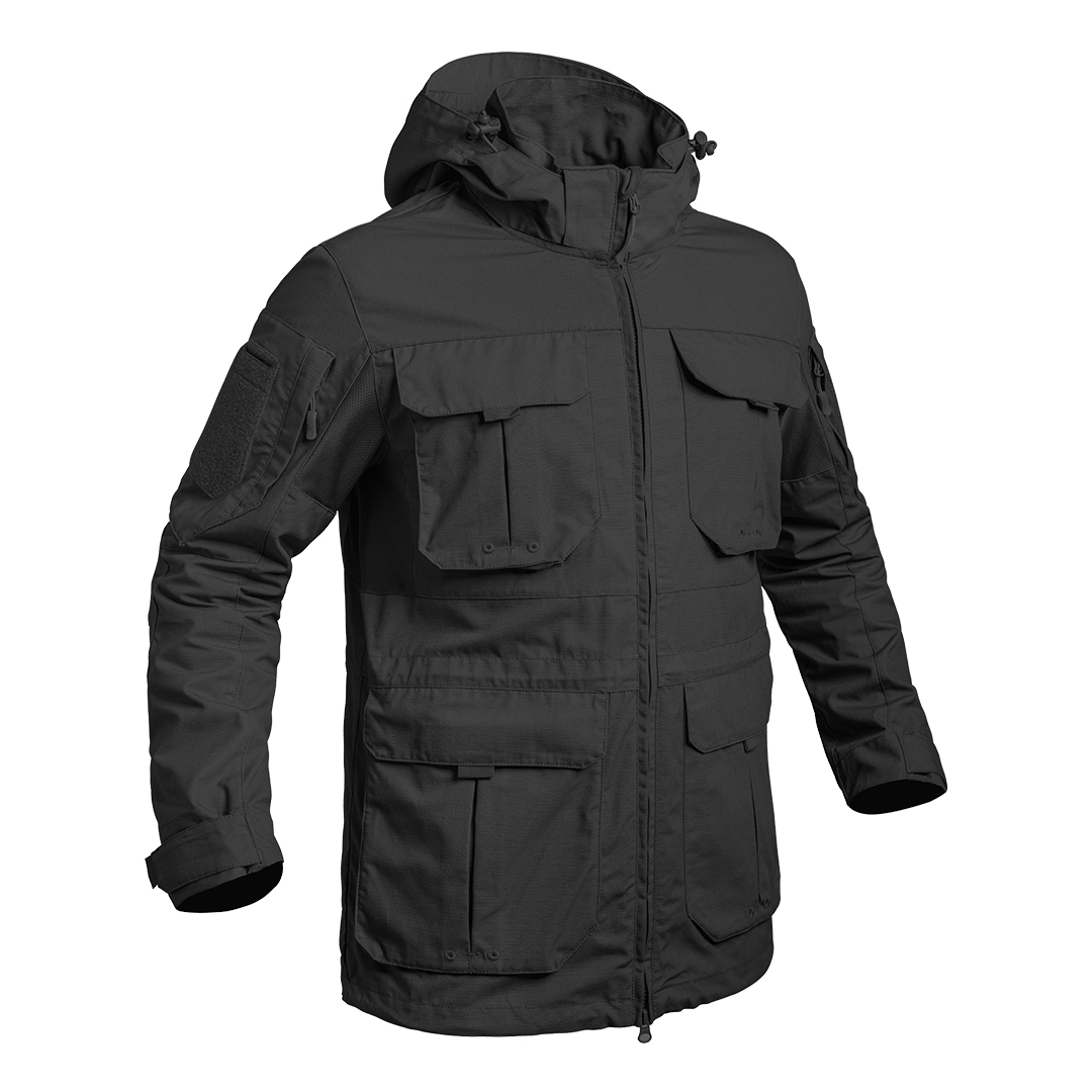 Veste longue FIGHTER noir