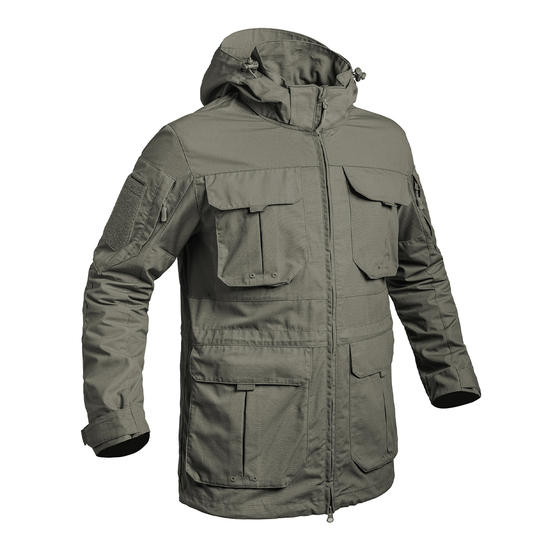 Veste longue FIGHTER vert olive
